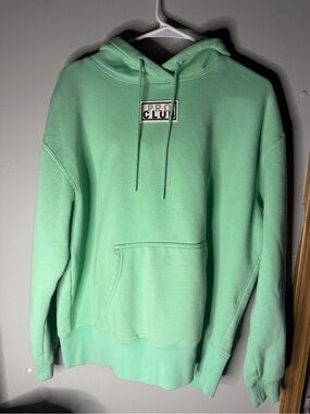 Pro Club Women's Crewneck Hoodie in Mint Green